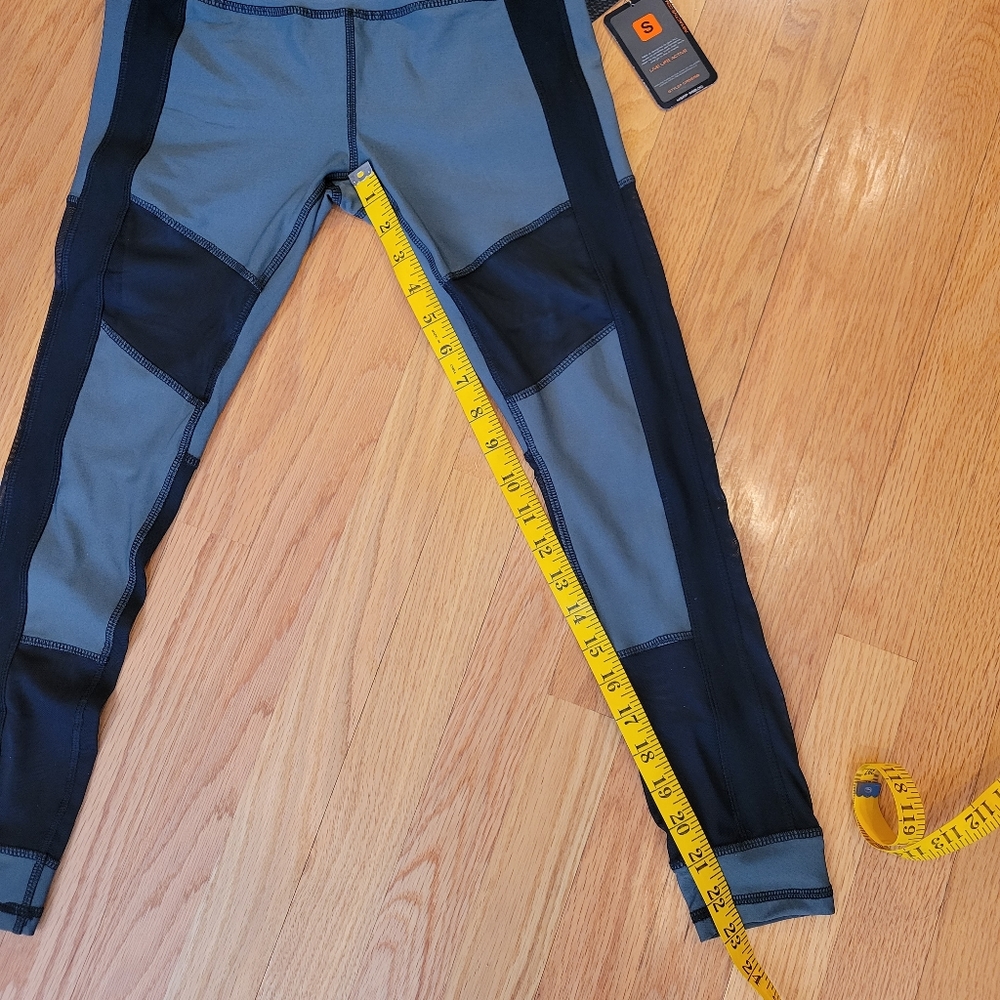 NWT RBX Ankle Length Mesh Panel Leggings - Picture 10 of 10